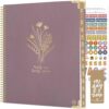 bloom daily planners HARDCOVER Planner 2026-2027 (8.5" x 11") Academic Year (July 2026 - July 2027) - 13 Months Task Goal Planner for Women - Monthly & Weekly Agenda Book - Purple Linen