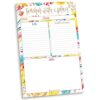 bloom daily planners Teacher To-Do List Planning Pad - Teacher Appreciation Gift | Daily and Weekly Organizer - 80 Sheets Tear-Off Notepad for Classroom or Home School (6” x 9”) - Happy Blooms