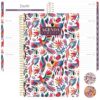 bloom daily planners UNDATED Spanish Calendar Year Day Planner - Passion/Goal Organizer - Start Anytime Monthly & Weekly Agenda Book with Tabs (January to December) - 5.5" x 8.25" - Otomi Embroidery