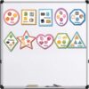 Blosssound 10 Set Magnetic Shape Sorting for Toddler Matching Games Magnet Sorting Mats 30 Everyday Objects Magnets Pieces Learning Toys for Child Learning Shape Game Preschool Classroom (Boho)