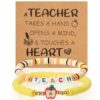 Bluckincle Teacher Gifts,Back to School Halloween Thanksgiving Christmas Appreciation Gifts for Teachers,Teacher Bracelet