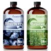 Blueberry Essential Oil 8 Fl Oz (240Ml) and Marjoram Essential Oil 16 Fl Oz (480Ml) Fragrance Oil for Aroma Diffuser,Humidifier,Home Fragrance,Spa,Cleaning,Body Care,Massage,Yoga,DIY Candle