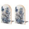 Blue Butterfly Pictures Book Ends Decorative Bookend