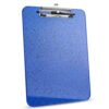 Blue Glitter Clipboard with Pen Holder,Clear Plastic Clip Boards 8.5x11 Heavy Duty,A4/Letter Size,Cute Sparkly Hanging Clipboards for Women Teachers Classroom Office Home Work