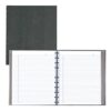 Blueline MiracleBind™ Notebook, Refillable, Lizard-Like Hard Cover, 11" x 9-1/16", 150 Ruled Pages, Cool Grey (AF11150.97)