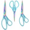 Blue Scissors All Purpose,5, 8, 10 Inch 3 Pack,Blue | Blades, Comfort Grip, Home, Office, Sewing, Fabric, Kitchen, Arts & Crafts, Diy Supplies