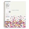 Blue Sky 2026-2027 Weekly and Monthly Academic Year Student Planner Calendar, July 2026 - June 2027, 8.5" x 11", Flexible Cover, Wirebound, Laminated Tabs, Star Confetti Bright