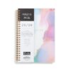 Blue Sky Ashley G 2025-2026 Weekly and Monthly Academic Year Planner Calendar, July 2025 - June 2026, 5" x 8", Flexible Cover, Wirebound, Laminated Tabs, Multi Color Smoke