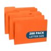 Blue Summit File Folders, Letter Size, 1/3 Tab, Bulk – 200 Pack