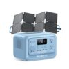 BLUETTI Solar Generator Elite 30 V2 with 60W Solar Panel (Ships Separately), 288Wh LiFePO4 Portable Power Station, 600W AC Outlets (1500W Power Lifting), for Camping, Home Use, Emergency