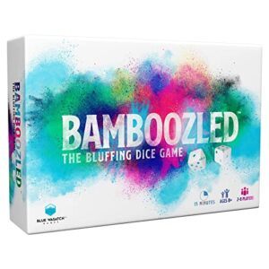 Blue Wasatch Games Bamboozled - A Hilariously Fun Bluffing Dice & Card Game, Family-Friendly Party Game for Kids, Teens & Adults, Ages 8+, Fast and Easy to Learn