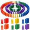 Blueweenly 1680 Pcs Bulk Wooden Dominoes Set Montessori Math Manipulatives