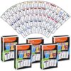 Blueweenly 5 Pcs Fraction War Math Games Fraction War Cards Game Math Manipulatives Set Equivalency Cards Compare Simplify Match Number for Homeschool Classroom Supplies 2nd to 6th Grade