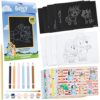 Bluey 4-in-1 Art Kit for Kids with Coloring Pages, Scratch Art, Watercolors, Stickers & Pencil, Fun DIY Craft Supplies Set, Gifts for Kids (Multi 4-in-1 Set)