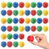 Blulu 24 Pack Bocce Stress Balls 4cm PU Foam Stress Relief Balls Soft Squeeze Fidget Toys for Kids & Adults, Bocce Style Party Favors, Classroom Rewards, Office Toys Bulk