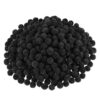 Blulu 500 Pcs 0.5 Inch Polypropylene Pompoms for Craft Making, Small Pom Poms Balls Art and Craft DIY Decorations(Black)