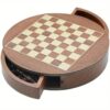 Board Games Chess Set with Wooden Portable Chess Board with Storage Drawer Classic Strategy Board Game