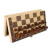 Board Games Magnetic Wooden Folding Chess Set with 2 Extra Queens Game Board Interior for Storage(34 * 34cm)