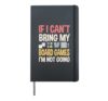 Boardgames Player Tabletop Gamer Enthusiast Board Game Hardcover Journal, Black