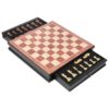 Board Games Wooden Chess Set with 2 Built-in Storage Drawers Chess Broad Game for Beginner Kids Adults Beginners(King97MM)
