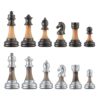 Bobby Fischer Series Metal & Acrylic Chess Set with 3.5 in. King – Premium Weighted Chess Pieces Only, Unique Staunton Chess Pieces, Luxury Chess Set for Adults