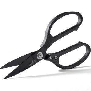 BoFuYuan Multipurpose Heavy Duty Scissors 8.5 Inch Frosted Grey