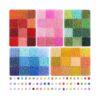 bogniga 5 Sets 3600pcs Glass Seed Beads 3mm Assorted Colors DIY Jewelry Making Kit with 12-Grid Box