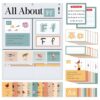BOHEMIABY All About Letters Pocket Chart with 99 ABC Flash Cards, Letter of The Day/Week Daypocket Chart, Letter Tracing Learning Educational Wall Chart Preschool Classroom Homes, 34" X 27"White