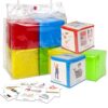 BOHEMIABY Pocket Foam Dice for Kids Playing Game for Classroom Teaching, Education Soft Story Cubes Story Dice Toys for School Learning Activities(Set of 4)