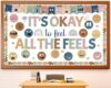 Boho Feeling Bulletin Board Set Mental Health Classroom Decorations
