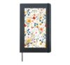 Boho Floral Bouquet Artwork Spring and Summer Blossoms Hardcover Journal, Black