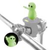 BONE Character Bike Domestique (Lock-On Type), Cute Bike Ornament for Stem Mount, Waterproof Silicone Decoration for Scooters, Bicycle Accessory for Cycling (Stem Mount - Night Glow Alien)
