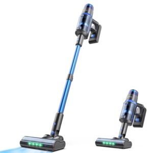 BonePone V25 Cordless Vacuum Cleaner, 680W 60Kpa Powerful Stick Vacuum with Dust Sensor, Digital Display, 4000mAh Rechargeable Battery up to 60Mins, Versatile for Pet Hair, Floor, Carpet