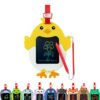 Boogie Board Sketch Pals Chick 4” LCD Writing Tablet for Kids – Reusable Mess-Free Drawing Pad with Tethered Stylus – Clip-On Travel Doodle Board Toy – Ages 3+
