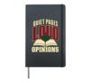 Book Club Reading Club Bookish Reader Gift Hardcover Journal, Black
