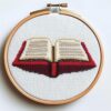 Book Cross Stitch Kits for Beginners Adults,11 CT Patterns Dimensions Embroidery Kits Arts Craft Kits, Home Decor 13.7 x 13.7in,35x35cm（513 A