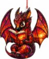 Book Dragon Ornament, Cute Reading Dragon Ornament, Gifts for Book Lovers, Fantasy Gifts for Women Men, Acrylic Suncatcher Hanging Decor, Bookworm Gifts, Christmas Reader Home Decoration
