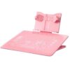 Book Holders for Reading Hands Free, Adjustable Book Stand with Pen Slot, 0-18° Angle Laptop Stand for Desk/Writing/Reading/Drawing Modes, for Cookbooks, Textbooks, Sheet Music (Pink)