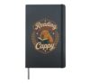 Book Lover Reading Makes Me Cappy Reader Capybara Hardcover Journal, Black