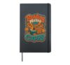 Book Lover Reading Makes Me Cappy Reader Capybara Hardcover Journal, Black