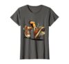 Book Lover Running Sneakers Illustration T-Shirt, Women, Asphalt Grey, XX-Large