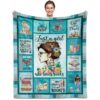 Book Lovers Gifts for Women, Gifts for Book Lovers, Books/Reading Blanket 60"X50", Just a Girl Who Loves Book‘s Blanket, Gifts for Readers/Librarian/Books Club/Bookish/Reading/Bookworm/Book's Nerd