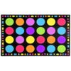 Booooom Jackson Classroom Rug - 7'6''x13'12'' Macaron Calming Circle Preschool Classroom Carpet, Non-Slip & No-Trip Edges, Vibrant Colors for Kids Playroom Floor Mat