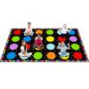 Booooom Jackson Classroom Rug - 7'6''x13' Rainbow Seating Dots Preschool Classroom Carpet, Non-Slip & No-Trip Edges, Vibrant Colors for Kids Playroom Floor Mat