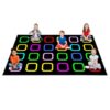 Booooom Jackson Classroom Rug Elementary, Large Black Classroom Carpet Preshool 24 Seating Rug for School, Educational Carpet with Non-Slip Backing, 7'6" x 13'1"