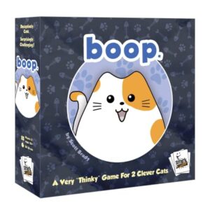 BOOP by Smirk and Dagger | Adorable 2 Player Cat and Kitten Strategy Game with 32 Wooden Pieces | Fast Tactical Puzzle Gameplay for Families Couples Kids and Adults | Ages 10+