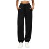 Borniu Women Jogger Sweatpants Drawstring Elastic High Waist Casual Pants