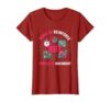 Born To Reinforce, Forced To Document RBT Design T-Shirt, Women, Cranberry Red, Medium