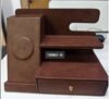 BosoChe 3-in-1 Charging Station with Desk Organizer, Brown