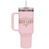 Boss Lady Tumbler Personalized Boss Lady 40oz Tumbler with Handle, Custom Boss Lady Cup, Boss Lady Travel Mug